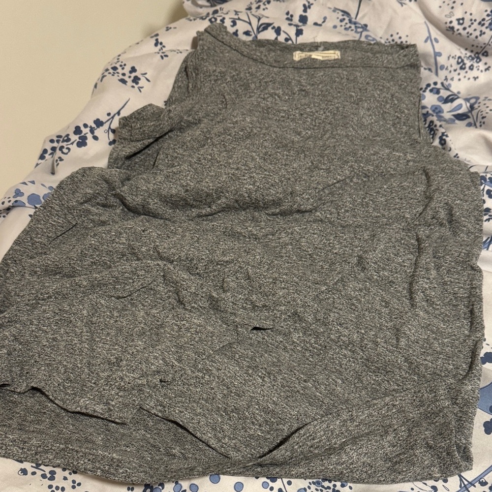 Current/Elliott Heather Gray Knit Shirt